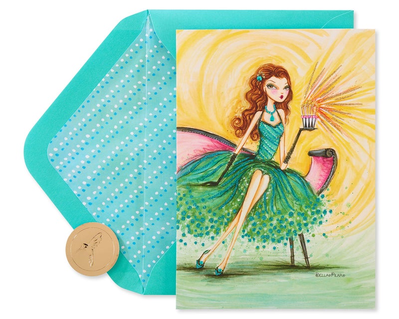 Papyrus Birthday Card for Her - Designed by Bella Pilar (Celebrate in Style) - Image 1
